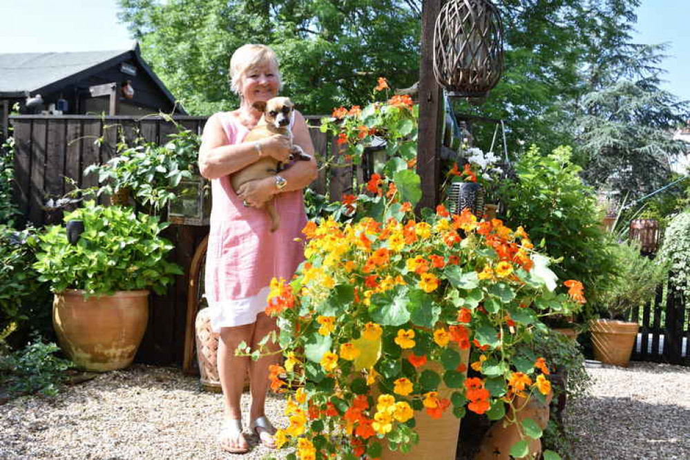 Small garden winner Debbie McCarthy