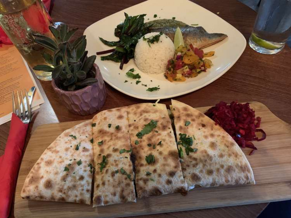 The bream and quesadilla The bream and quesadilla