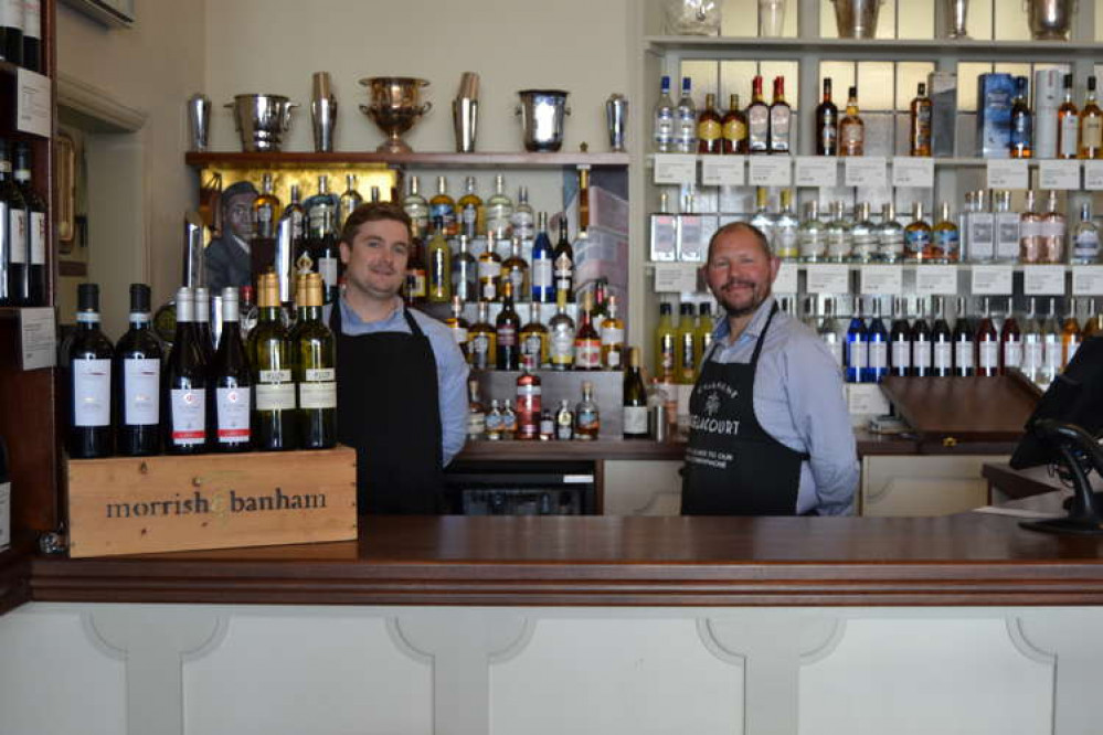 Mateo and Mark in the Morrish and Banham Bridport shop