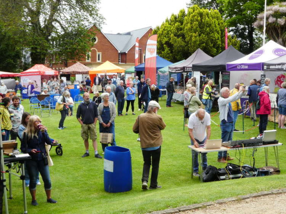 The adapted food festival held on Bridport Millennium Green