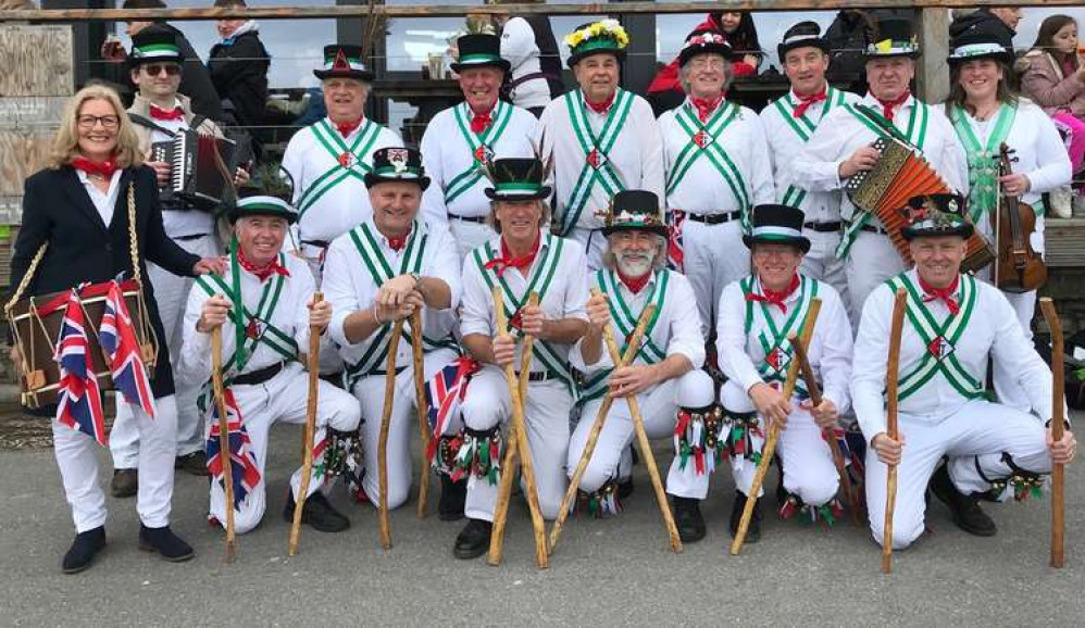 Lyme Morris Dancers will be in Bucky Doo Square on Wednesday