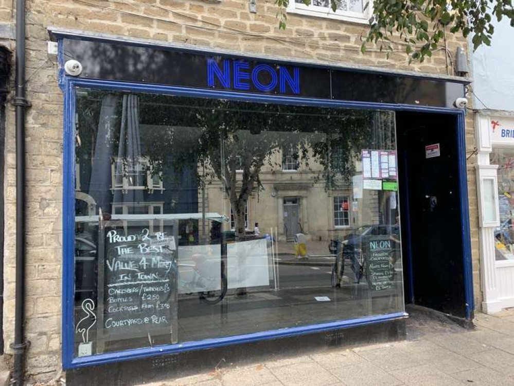 Neon club in East Street, Bridport