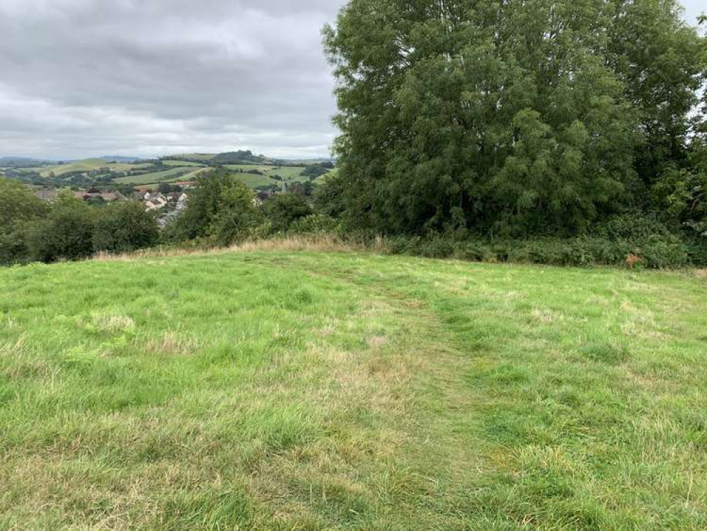 Follow the path round to the left and down the hill