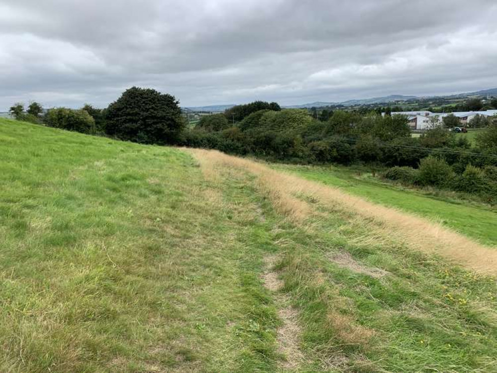 Take the path on the right to go down towards Colfox school