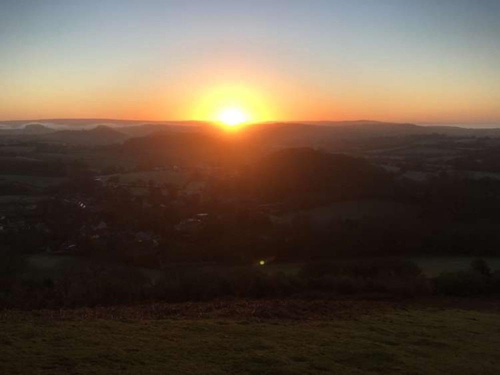 A sunrise at Colmer's Hill