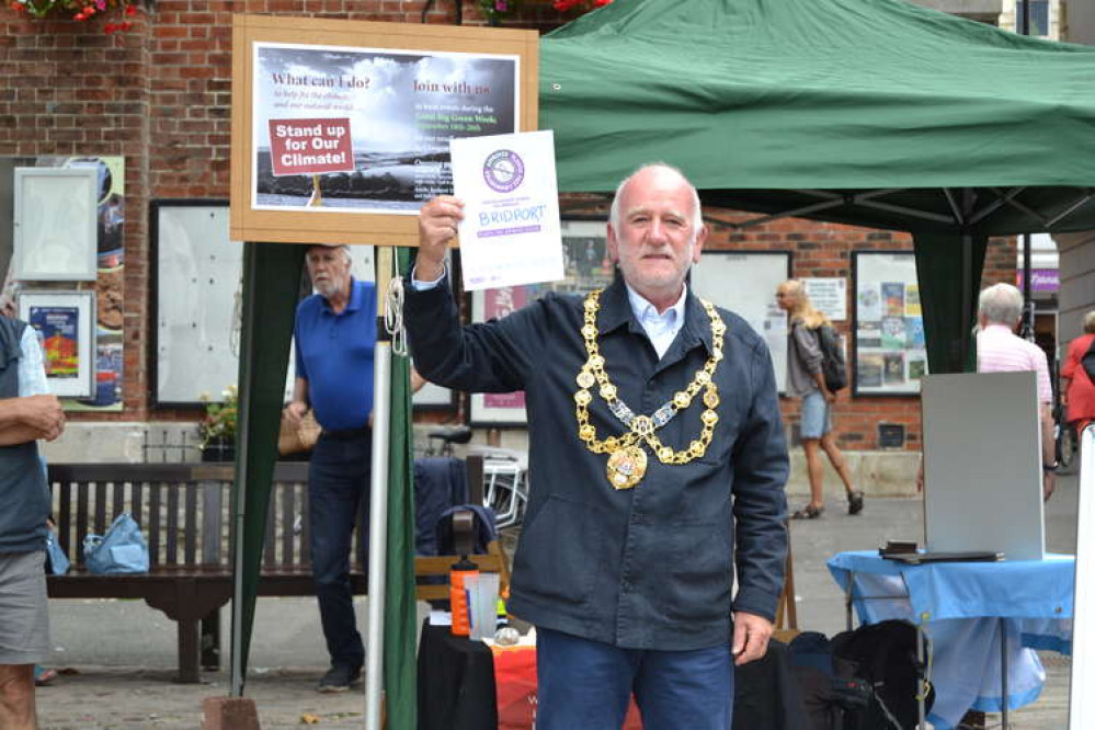 Bridport mayor, councillor Ian Bark, shares the news that Bridport is a Plastic Free Community