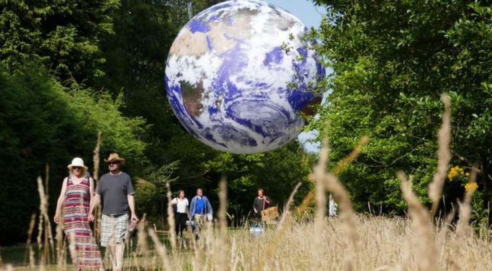 Gaia by Luke Jerram will be on display in Symondsbury next week