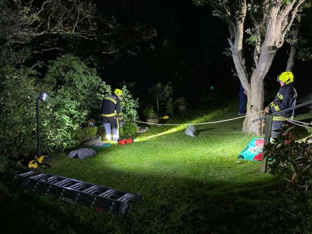 Bridport, Colton and Weymouth fire crews rescue 79-year-old man in Seatown Picture: Colyton Fire Station Bridport, Colton and Weymouth fire crews rescue 79-year-old man in Seatown Picture: Colyton Fire Station