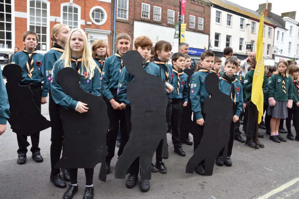 Bridport Remembrance Sunday parade and service 2021 (Image: Tim Russ)