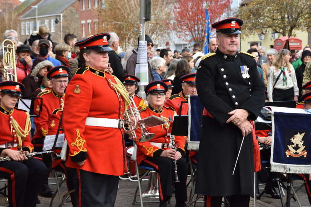 Bridport Remembrance Sunday parade and service 2021 (Image: Tim Russ)