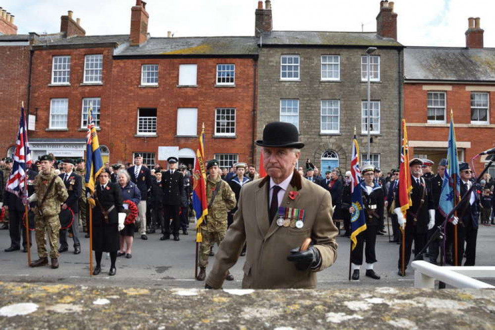 Bridport Remembrance Sunday parade and service 2021 (Image: Tim Russ)