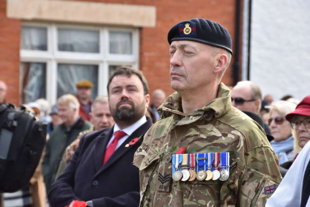 Bridport Remembrance Sunday parade and service 2021 (Image: Tim Russ)