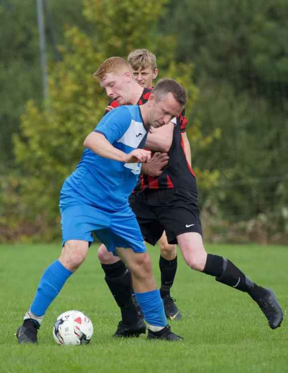 Sam Dibling's hat-trick gave him man-of-the-match in Millwey Rise's 3-2 win over Bishop's Blaize Sam Dibling's hat-trick gave him man-of-the-match in Millwey Rise's 3-2 win over Bishop's Blaize