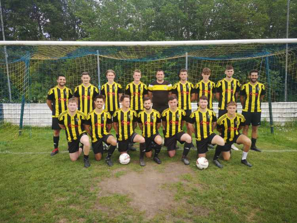 Lyme's 16-man squad for the Premier League play-off: back row (from the left) - Ben Turner, Cameron Vere, Jake Sargent, Fred Parsons, Will Meech, Tom Bastin, Josh Daines, Brad Rowe, Dan Rendall. Front row (from the left) - Sam Pollard-Jones, Rickki Sa Lyme's 16-man squad for the Premier League play-off: back row (from the left) - Ben Turner, Cameron Vere, Jake Sargent, Fred Parsons, Will Meech, Tom Bastin, Josh Daines, Brad Rowe, Dan Rendall. Front row (from the left) - Sam Pollard-Jones, Rickki Sa
