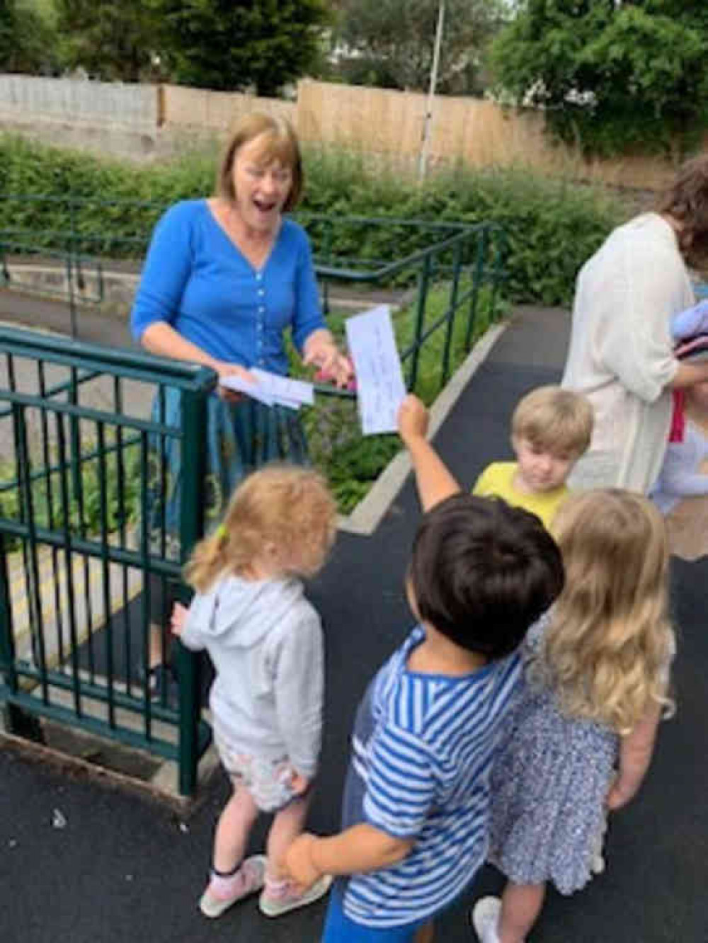 Children from Colyton Caterpillars wrote letters to Mrs Kimber, reception teacher at Colyton Primary School Children from Colyton Caterpillars wrote letters to Mrs Kimber, reception teacher at Colyton Primary School