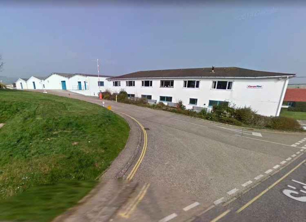 Work to demolish the former CeramTec factory in Colyton will get underway today (image courtesy of Google Maps)