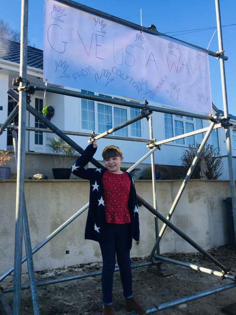 The local community have also been joining the school's 'Gave Us a Wave' campaign