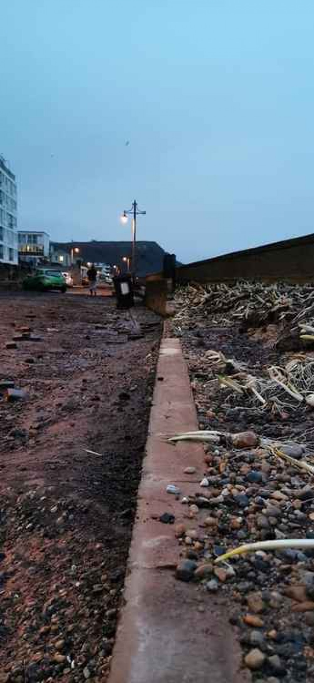 The flooding has caused some damage on Seaton Esplanade (photos by Chris Rogers) The flooding has caused some damage on Seaton Esplanade (photos by Chris Rogers)