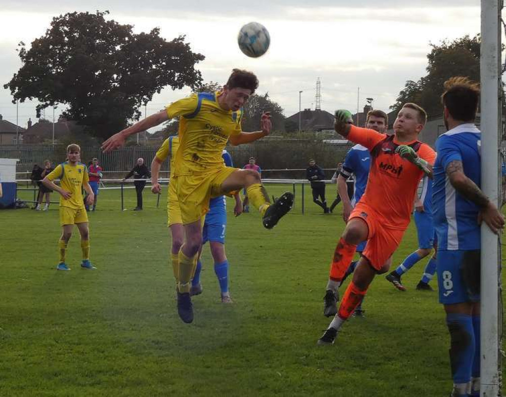 Heswall FC - the Yellows - in action recently - Picture: Bob Shaw