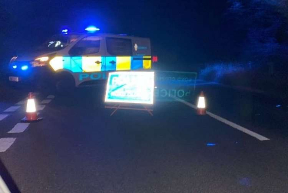 Photo captured by Nub News on the A3052 near Branscombe Photo captured by Nub News on the A3052 near Branscombe