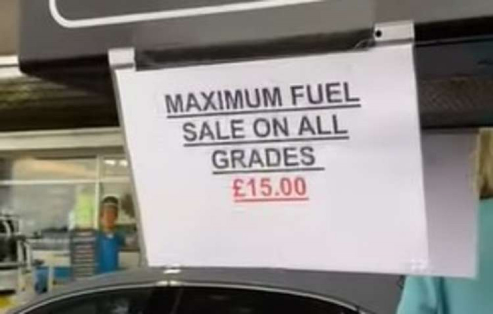 Limits were placed on the amount of fuel you could buy at several petrol stations over the weekend, including at the Esso Tower Services station in Seaton Limits were placed on the amount of fuel you could buy at several petrol stations over the weekend, including at the Esso Tower Services station in Seaton