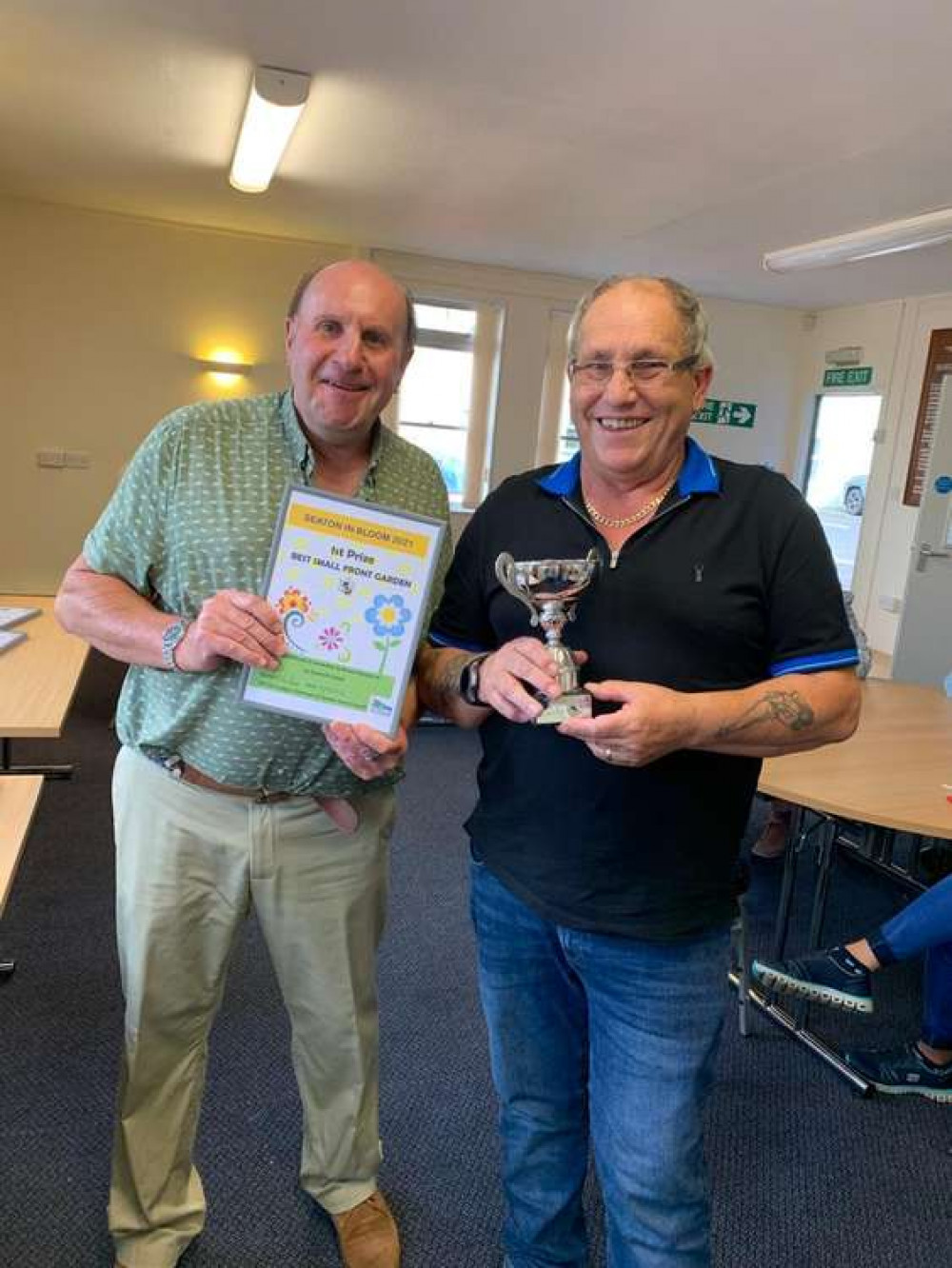 Bruce Hurson won best small front garden Bruce Hurson won best small front garden