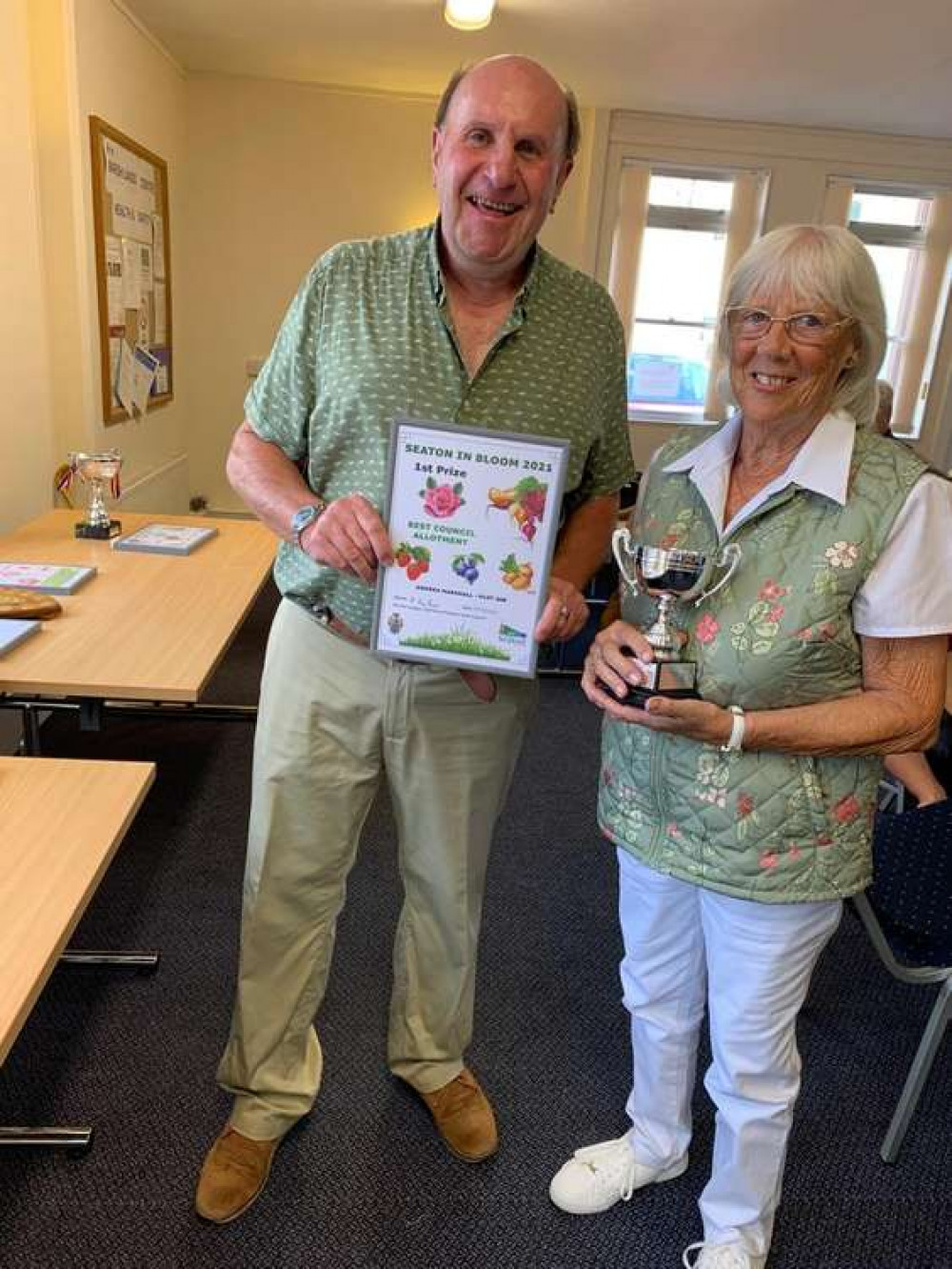 Andrew Marshall won the best council allotment plot Andrew Marshall won the best council allotment plot