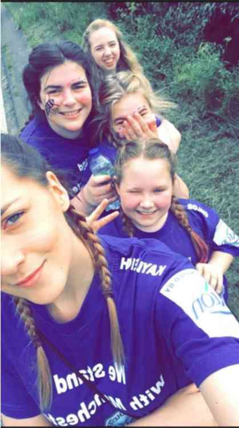 Eloise with friends walking from Congleton to Manchester Children's Hospital to raise money for the families affected by the Manchester bombing attack. Eloise with friends walking from Congleton to Manchester Children's Hospital to raise money for the families affected by the Manchester bombing attack.