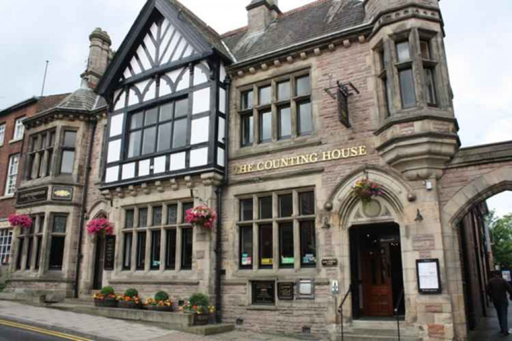 The Counting House pub, on Swan Bank, Congleton. The Counting House pub, on Swan Bank, Congleton.