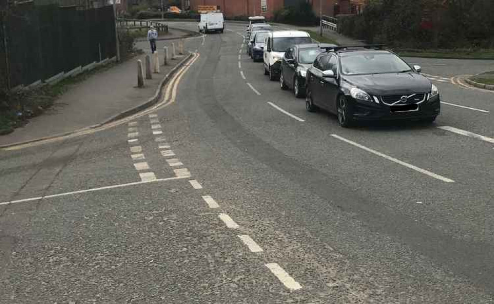 Cars queuing outside the Congleton tip. It seems they will soon be heading for Macclesfield or Alsager instead. Cars queuing outside the Congleton tip. It seems they will soon be heading for Macclesfield or Alsager instead.