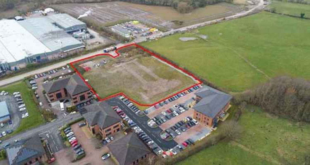 The site outlined in red is planned to house a £7m scheme called Congleton Trade Park The site outlined in red is planned to house a £7m scheme called Congleton Trade Park