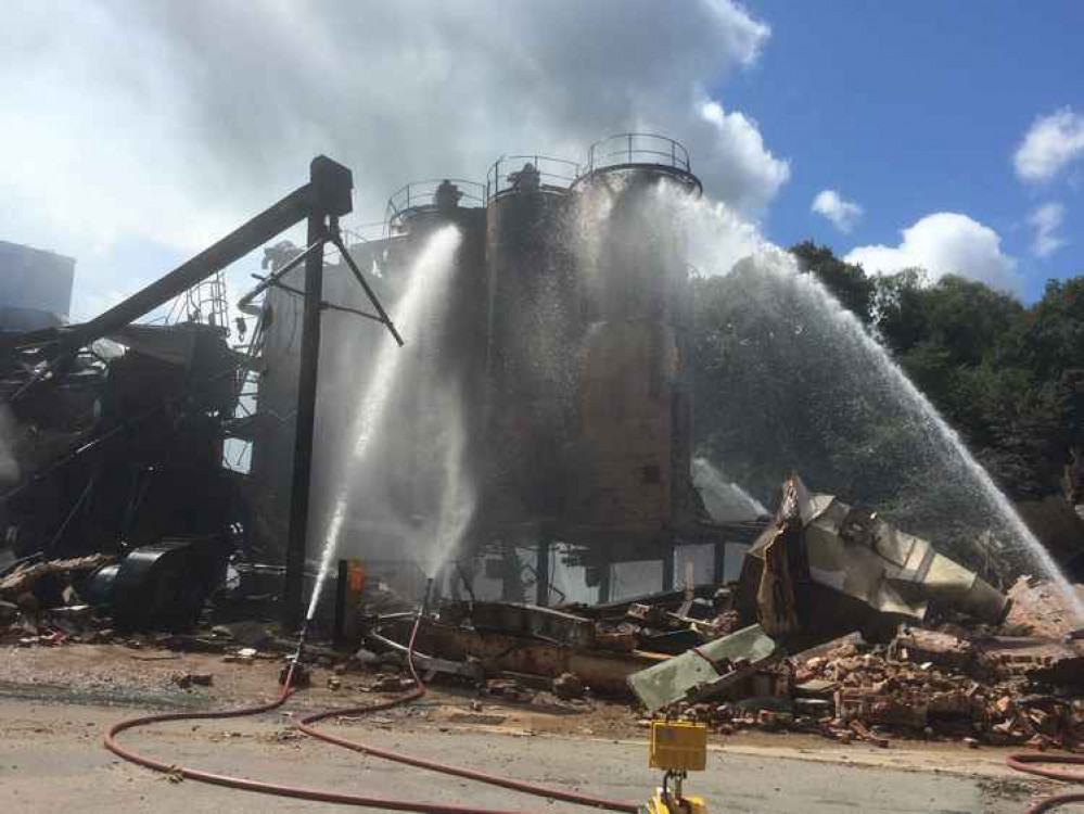 Wood Treatment Ltd were manufacturers of a range of wood powder and wood fibre products. (Image - Cheshire Fire and Rescue) Wood Treatment Ltd were manufacturers of a range of wood powder and wood fibre products. (Image - Cheshire Fire and Rescue)
