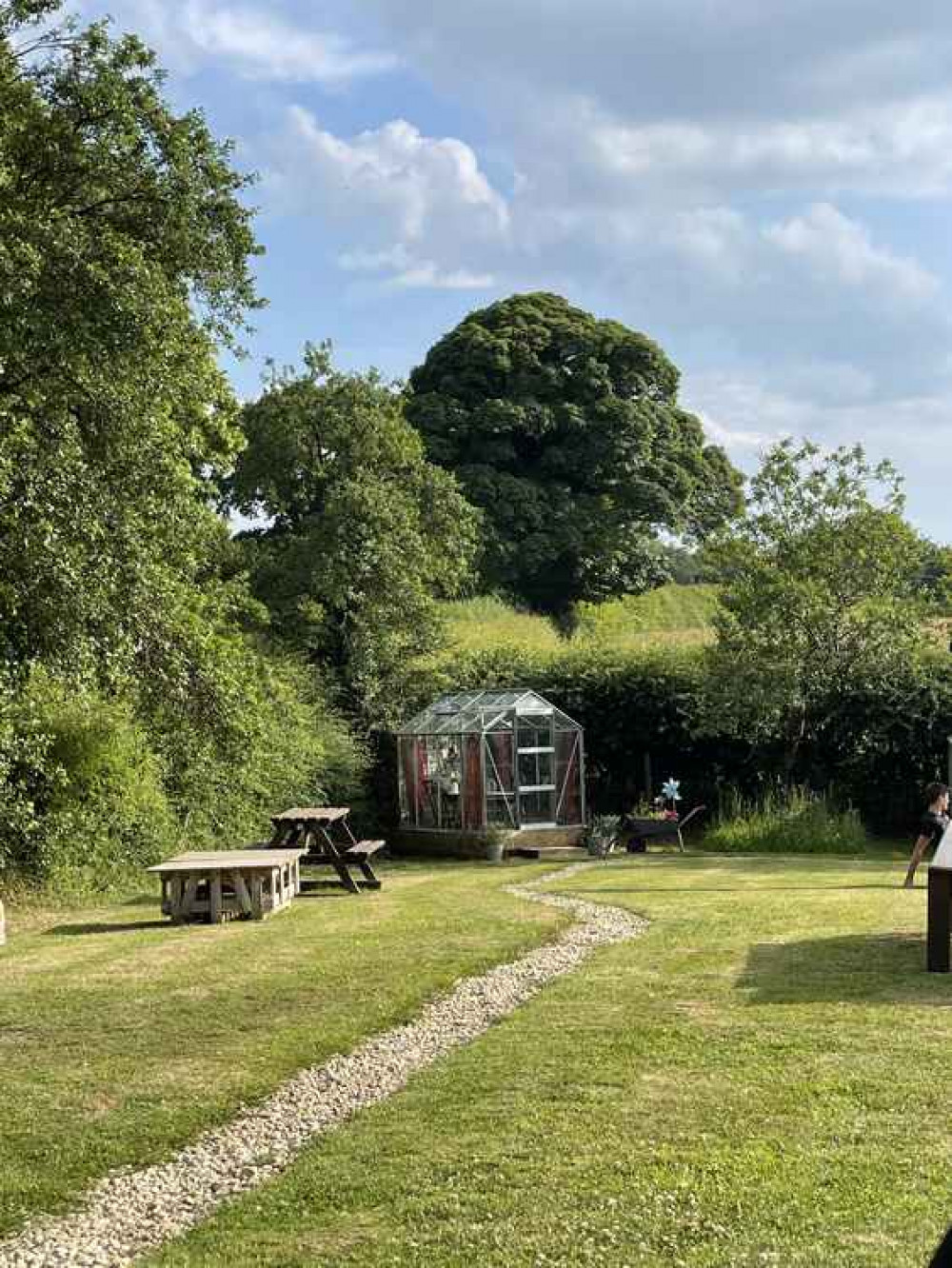 The pub gardens