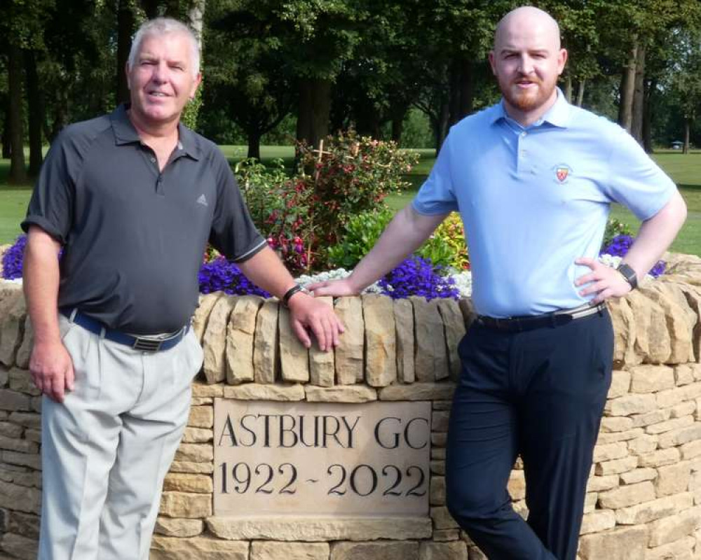 Bills Brigade . . . Astbury's head professional Daniel Bills with his father Phil.