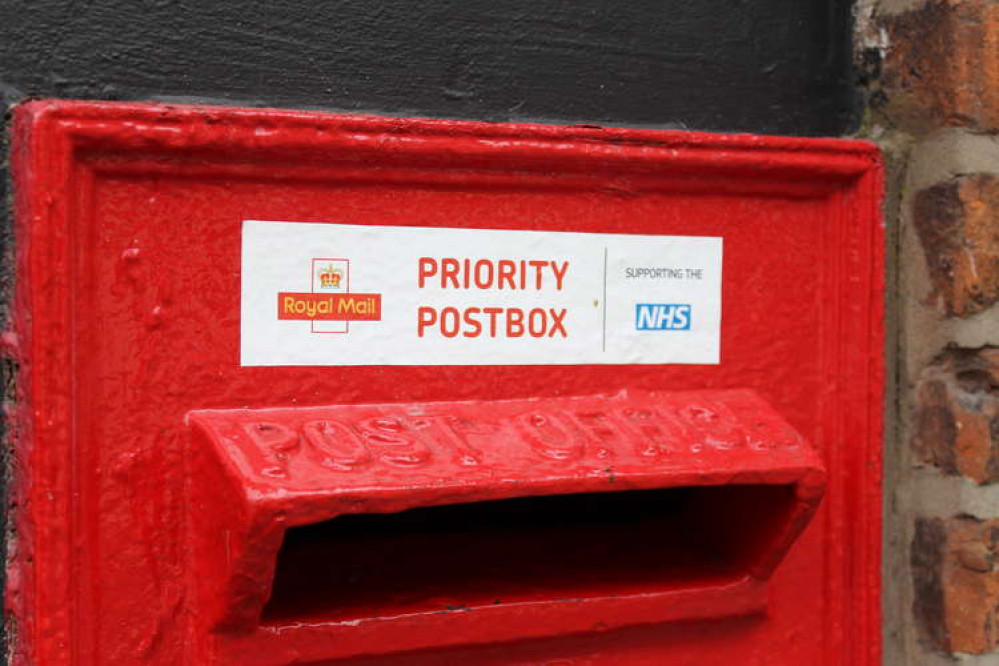 A priority postbox in Congleton shows support for our NHS workers fighting the virus.