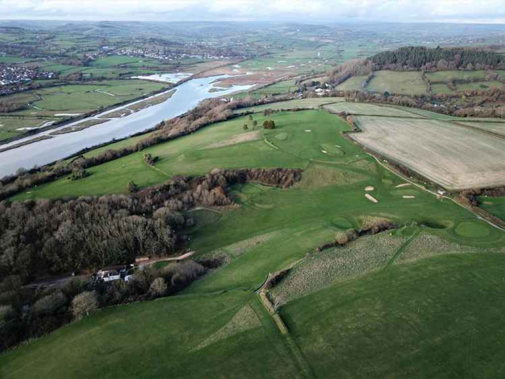 Axe Cliff - Photo 2, with amazing view of the River Axe and the Wetlands