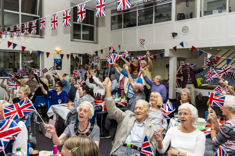 Rule Britannia at the New Life Church.