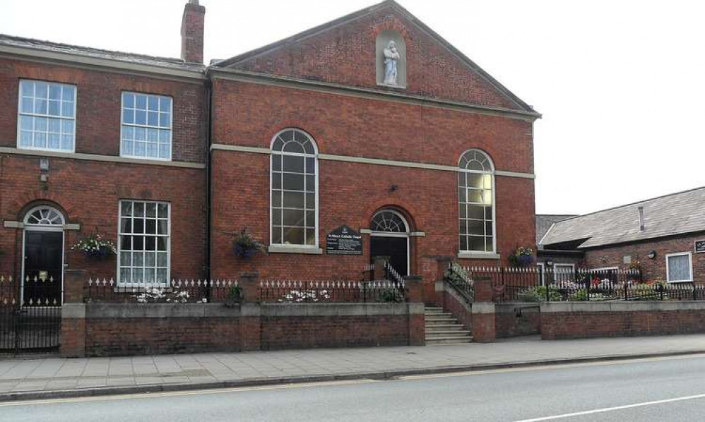 The Roman Catholic church hosts the flag making event, and is of historical significance itself, being a Grade II listed building. Their church hall will welcome flag and shield makers this Saturday. (Image - CC nick macneill / St. Mary's Roman Cathol