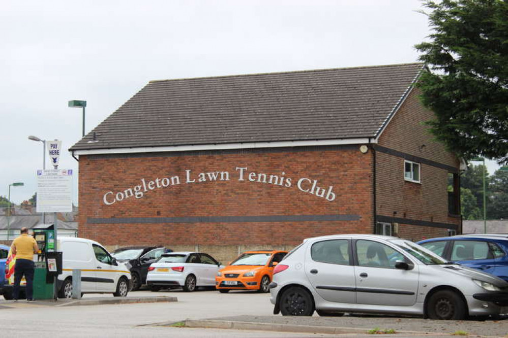 Congleton Lawn Tennis Club of 26 West Street, pictured with the adjacent car park.