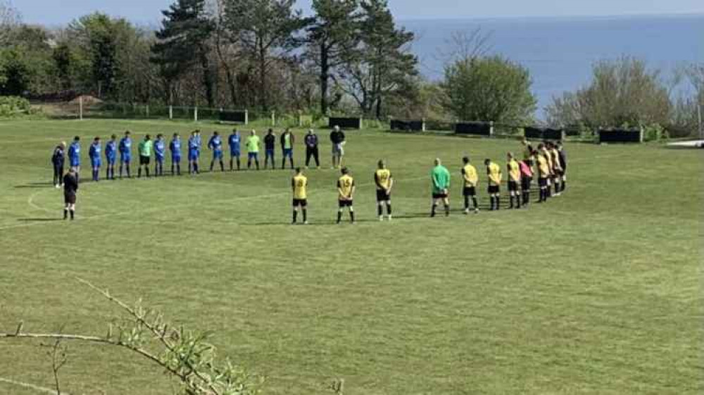 Lyme Regis Reserves and Clyst Valley observe a two minutes silence in memory of the Duke of Edinburgh Lyme Regis Reserves and Clyst Valley observe a two minutes silence in memory of the Duke of Edinburgh