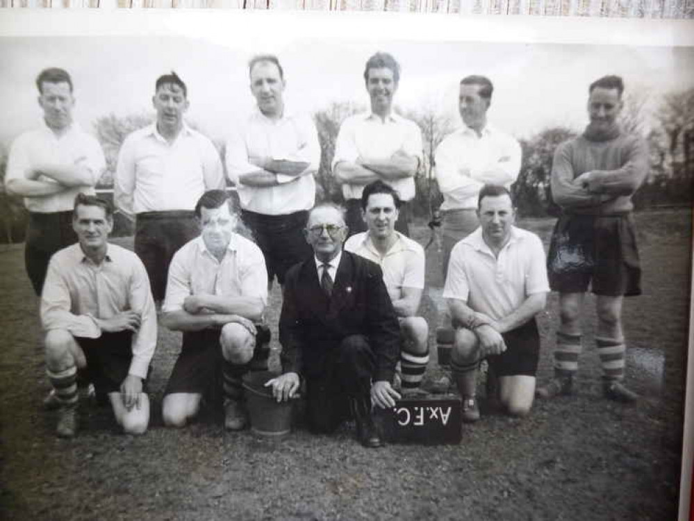 This is Axminster FC veterans XI – my father is top row third from right This is Axminster FC veterans XI – my father is top row third from right