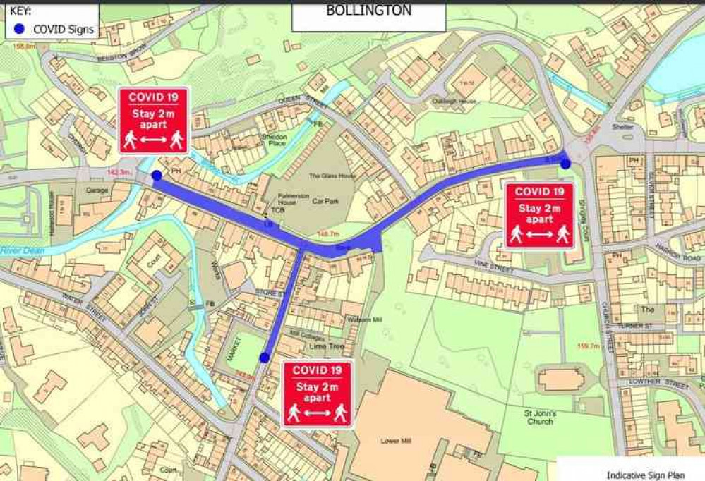 No Bollington roads are set to close (Credit: Cheshire East Council)