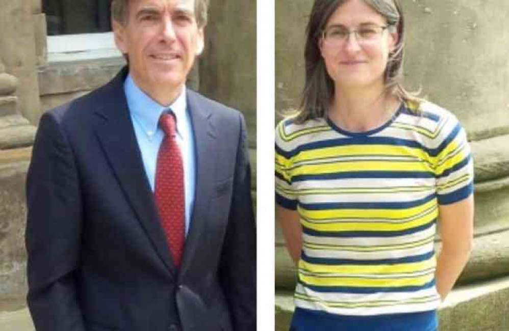 David Rutley MP and National Park Authority chief, Sarah Fowler.