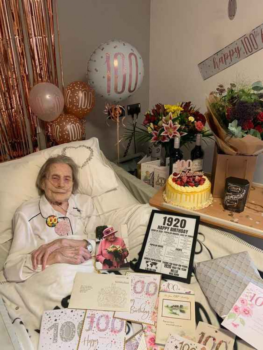 Nellie Beech on her 100th birthday.