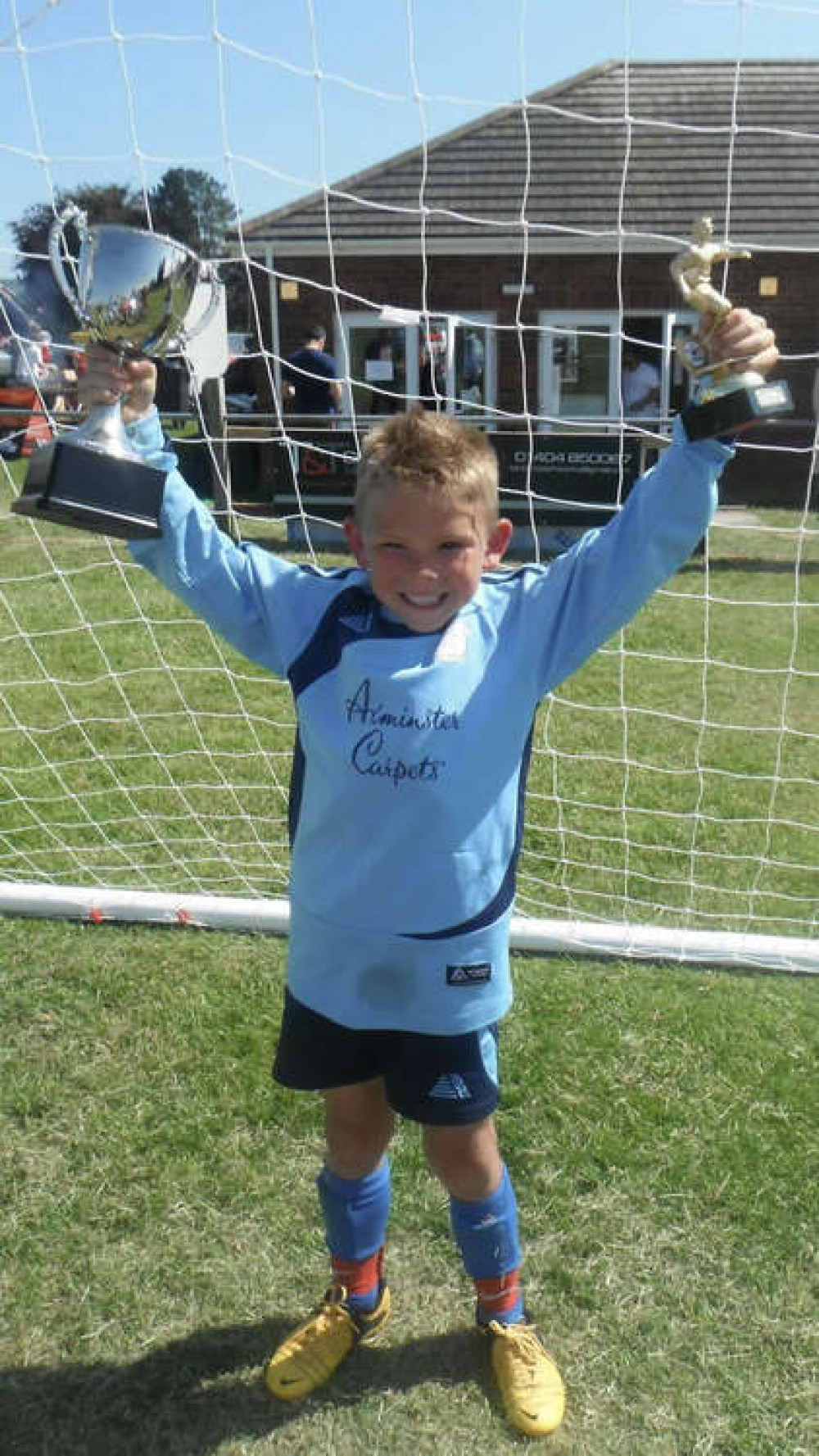 A young Tyler-Jay Dibling pictured when he was playing for Axminster Town Youth