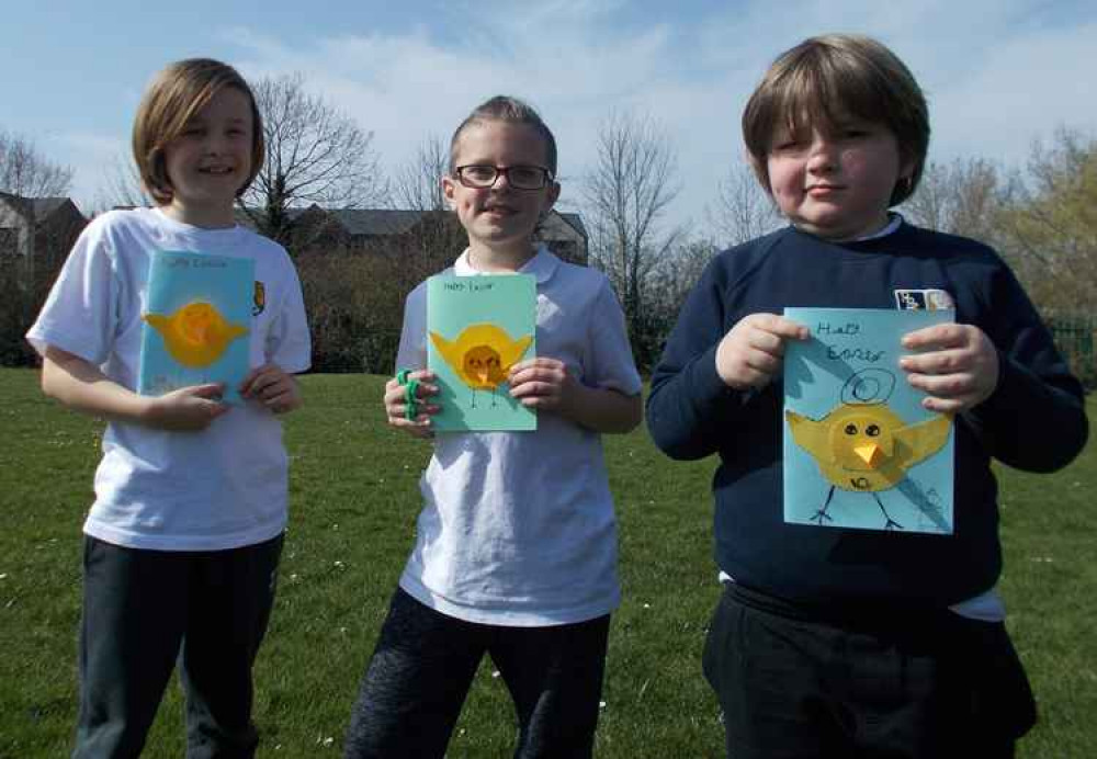 Pupils from Puss Bank Nursery pose with their letters to their pen pals at the Macclesfield retirement community. (Image - Puss Bank School and Nursery) Pupils from Puss Bank Nursery pose with their letters to their pen pals at the Macclesfield retirement community. (Image - Puss Bank School and Nursery)