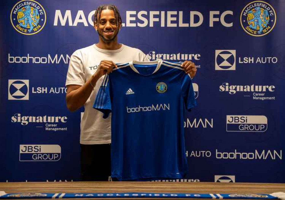 While it is unknown if Kieran will be playing as a lone striker or with a partner, Kieran could play alongside Braulio "Edy" Maieco (pictured), another forward who is also 24. (Credit - Macclesfield FC) While it is unknown if Kieran will be playing as a lone striker or with a partner, Kieran could play alongside Braulio "Edy" Maieco (pictured), another forward who is also 24. (Credit - Macclesfield FC)