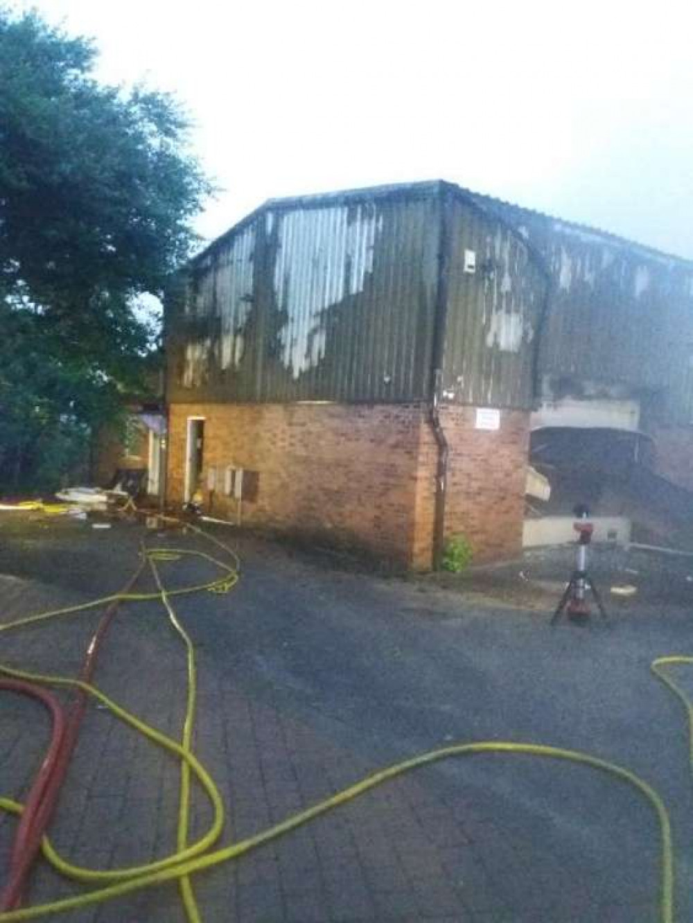 Homes were evacuated as Cheshire Fire and Rescue service worked hard to defeat the fire. The blaze was extinguished by lunchtime.