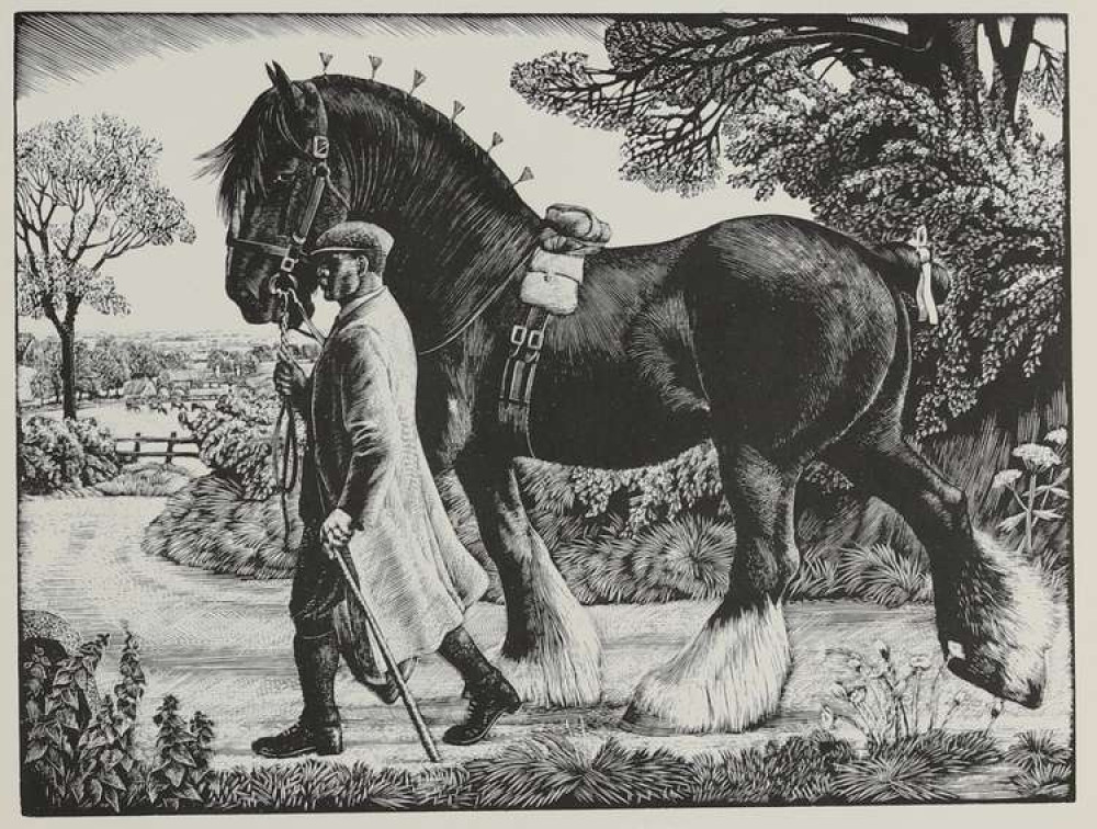 'Shire Stallion' by the Langley-born creative. 'Shire Stallion' by the Langley-born creative.