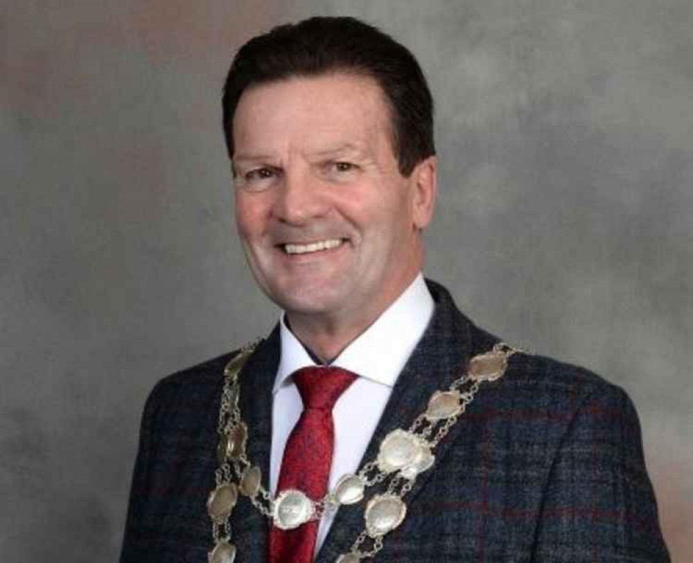 Leek's outgoing Mayor Cllr Stephen Wales had asked for another year in the role due to Covid. Image credit: Leek Town Council